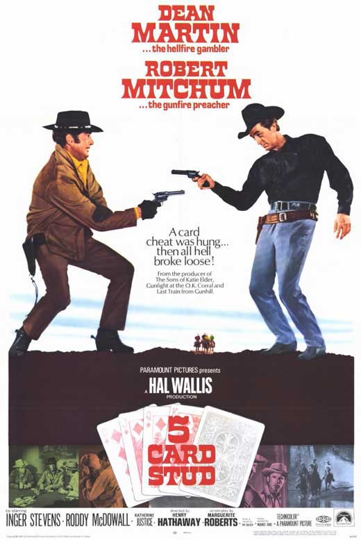 5 Card Stud Movie Poster Print showcasing classic film artwork.