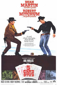 5 Card Stud Movie Poster Print showcasing classic film artwork.