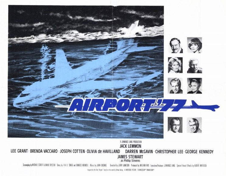 Airport '77 Movie Poster Print showcasing classic aviation adventure.