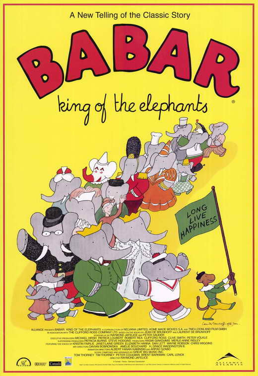 Babar: King of the Elephants Movie Poster Print 11x17