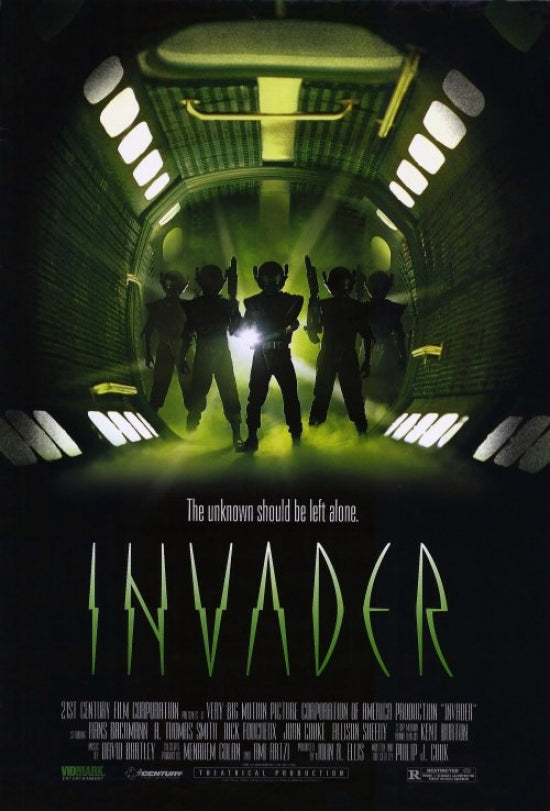Invader Movie Poster with vivid colors and striking design.