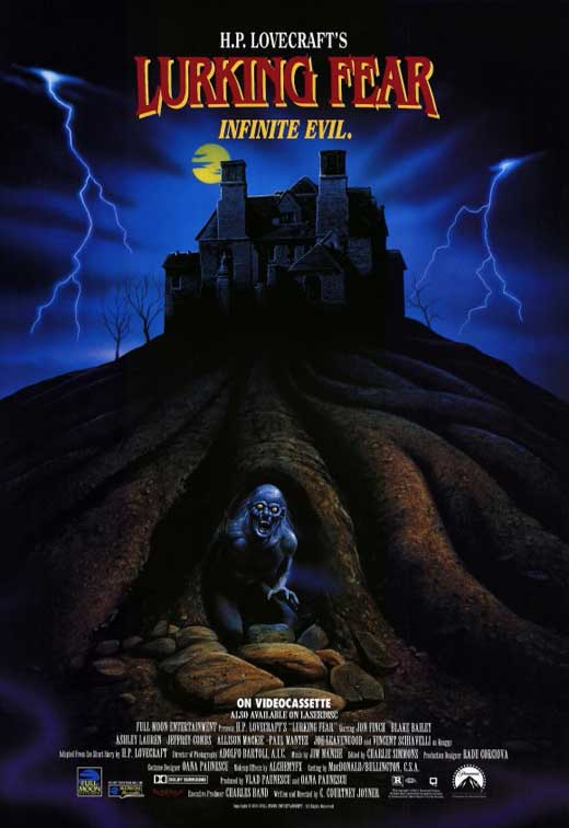 Lurking Fear Movie Poster Print showcasing horror film aesthetic.
