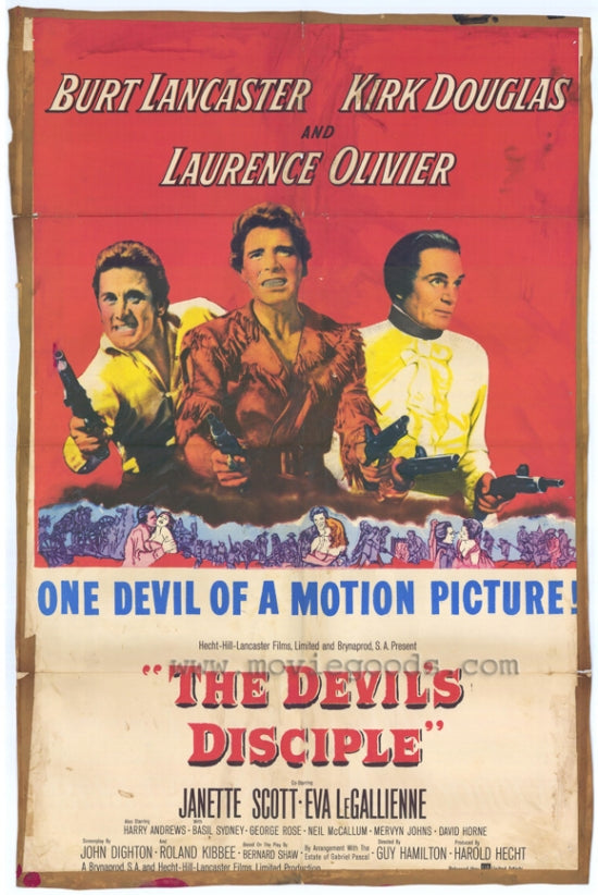 The Devil's Disciple Movie Poster Print, available in multiple sizes.