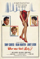 Who Was That Lady Movie Poster Print featuring vibrant colors and classic cinema design.