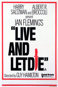 Live and Let Die Movie Poster Print featuring iconic movie imagery.