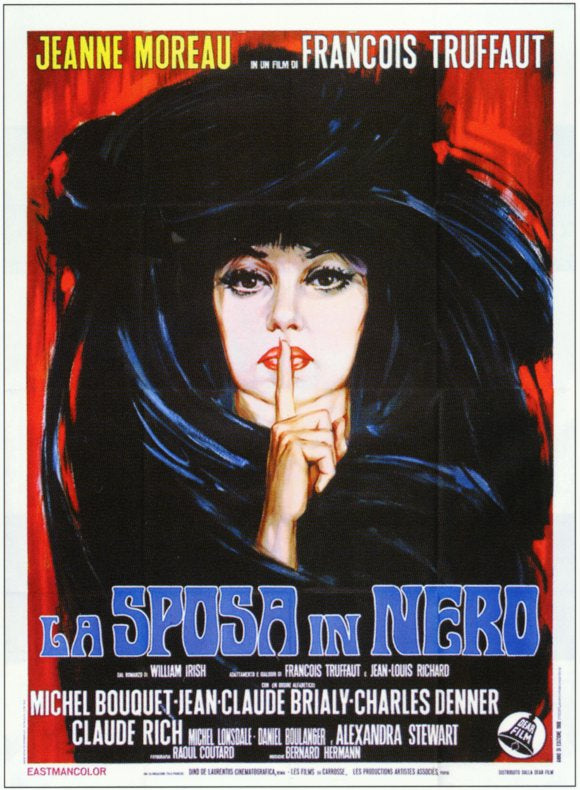 The Bride Wore Black Movie Poster Print showcasing classic cinema artwork.