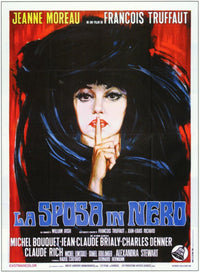 The Bride Wore Black Movie Poster Print showcasing classic cinema artwork.