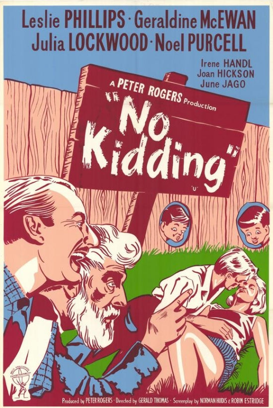 No Kidding Movie Poster - Fun and Colorful Artwork