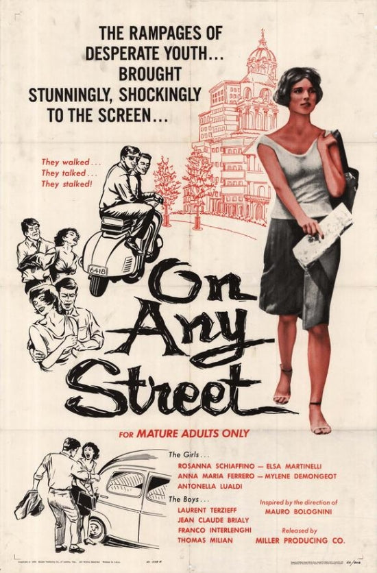 On Any Street Movie Poster Print showcasing cinematic art