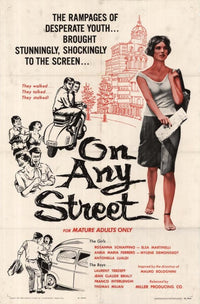On Any Street Movie Poster Print showcasing cinematic art