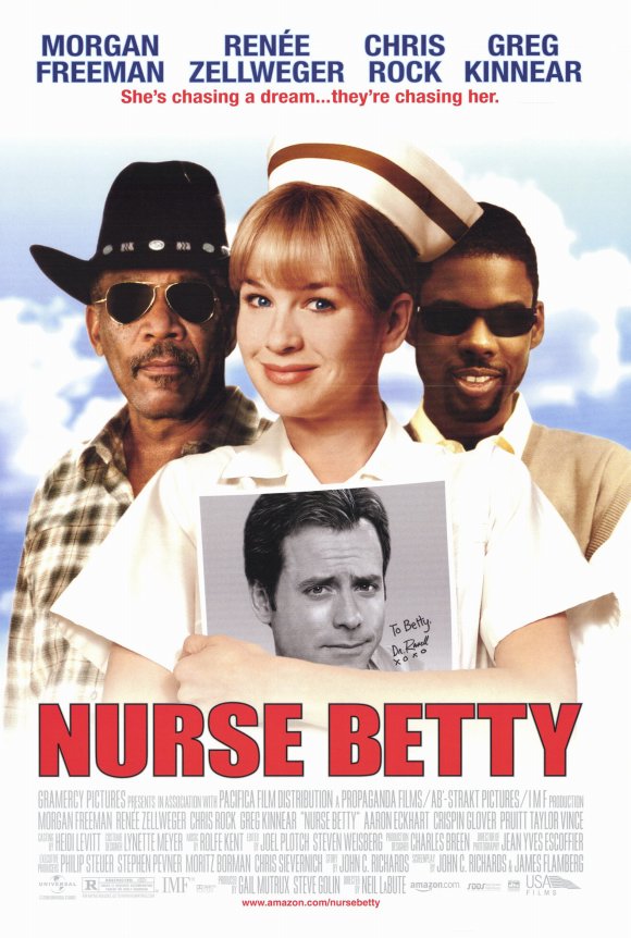 Nurse Betty Movie Poster Print showcasing whimsical character art.