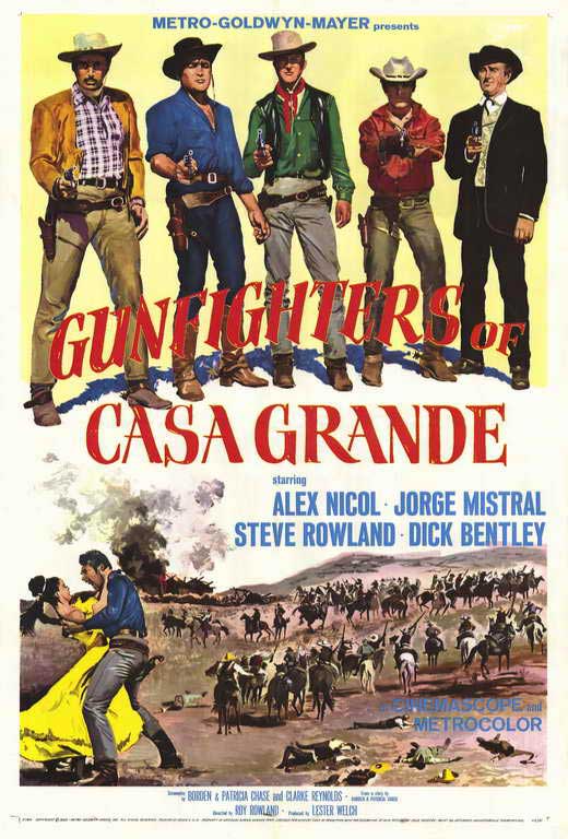 Gunfighters of Casa Grande Movie Poster Print showcasing classic Western film art.