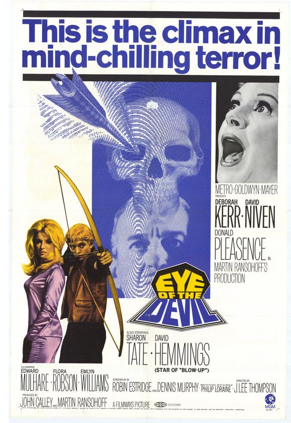 Eye of the Devil Movie Poster Print featuring classic horror artwork.