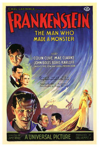 Frankenstein Movie Poster Print - Classic Horror Art (27x40)