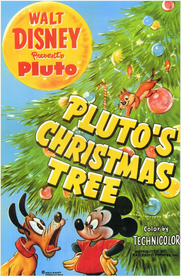 Pluto's Christmas Tree Movie Poster Print 11x17