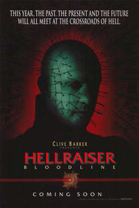 Hellraiser 4: Bloodline Movie Poster Print featuring dark horror themes.