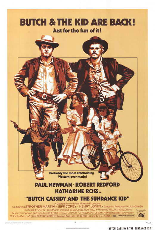 Butch Cassidy and the Sundance Kid Movie Poster Print 27x40