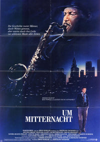 Round Midnight Movie Poster Print showcasing jazz and nightlife themes.