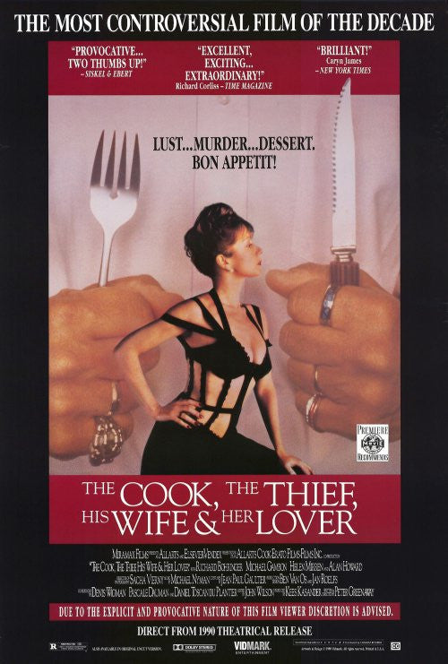 The Cook, the Thief, His Wife & Her Lover Movie Poster (27x40)