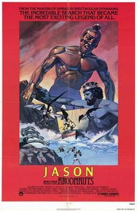 Jason and the Argonauts Movie Poster Print featuring epic adventure imagery.