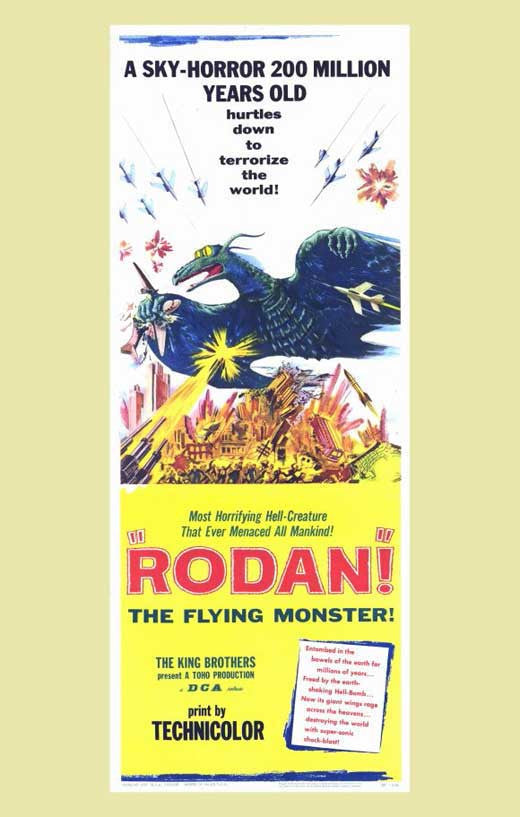 Rodan Movie Poster Print - 11x17 | Pop Culture Graphics