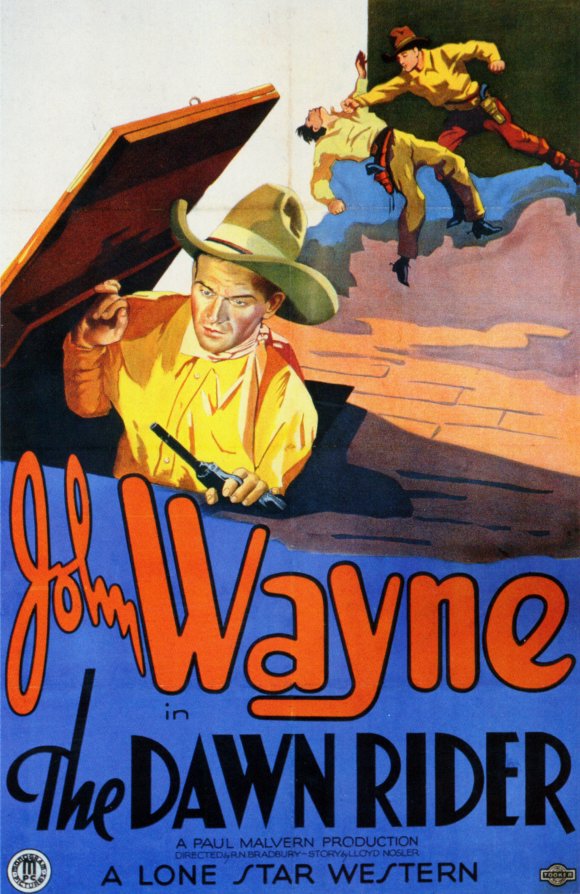 The Dawn Rider Movie Poster Print showcasing classic Western film art.