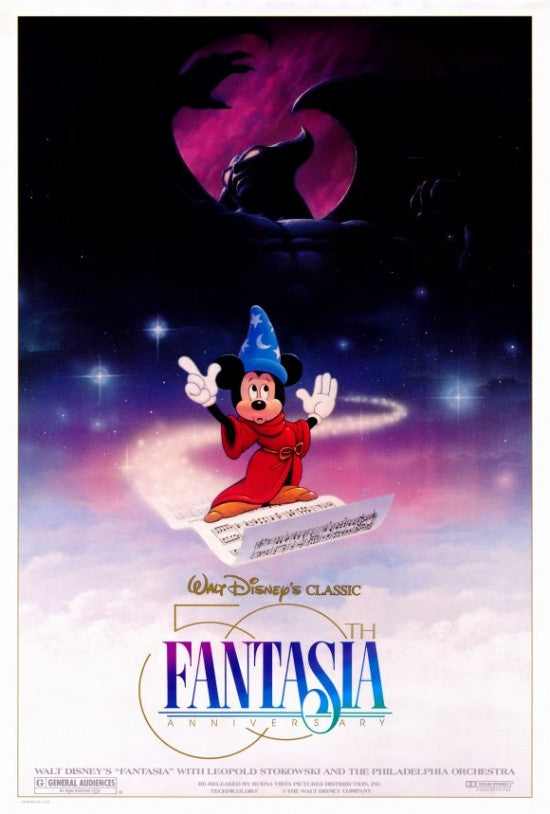 Fantasia Movie Poster Print (27 x 40) - Classic Disney Art