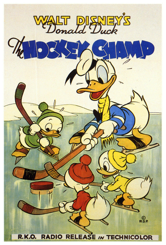 Hockey Champ Movie Poster Print showcasing vibrant design and sports theme.