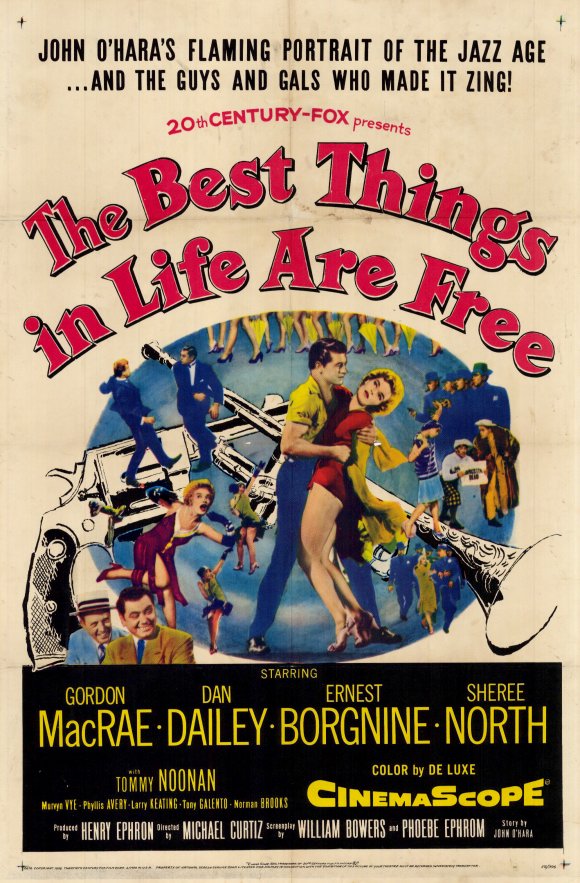 The Best Things in Life Are Free Movie Poster Print featuring vibrant colors.