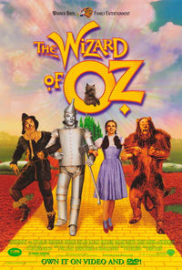 The Wizard of Oz Movie Poster Print featuring iconic imagery from the classic film.