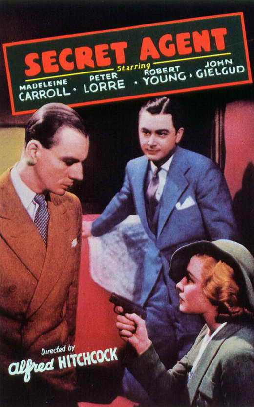The Secret Agent Movie Poster Print showcasing espionage theme.
