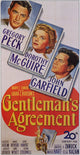 Gentleman's Agreement Movie Poster Print featuring classic film art.