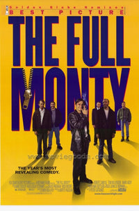 The Full Monty Movie Poster Print featuring iconic characters and vibrant colors.