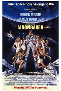 Moonraker Movie Poster Print showcasing vibrant colors and iconic design.