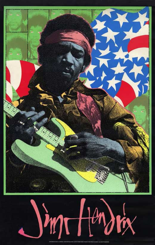 Jimi Hendrix Movie Poster Print (11x17) | Posterazzi
