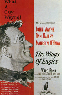 The Wings of Eagles Movie Poster Print showcasing cinematic adventure.