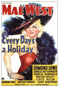 Every Day's a Holiday Movie Poster Print featuring a festive design