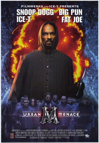 Urban Menace Movie Poster Print showcasing urban drama