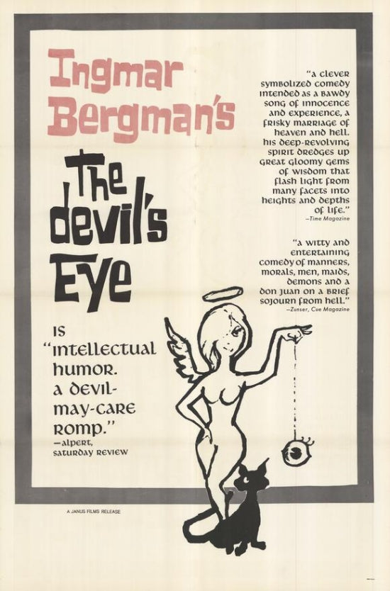 The Devil's Eye Movie Poster Print showcasing vibrant colors and sharp details.