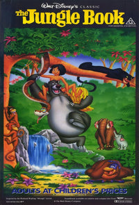 Jungle Book Movie Poster Print featuring vibrant imagery and adventure theme.