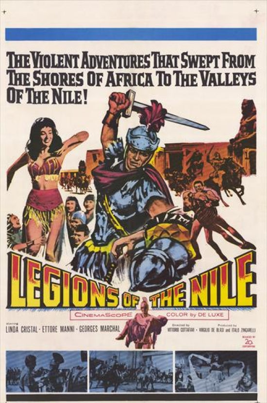 Legions of the Nile Movie Poster Print showcasing ancient Egyptian themes.