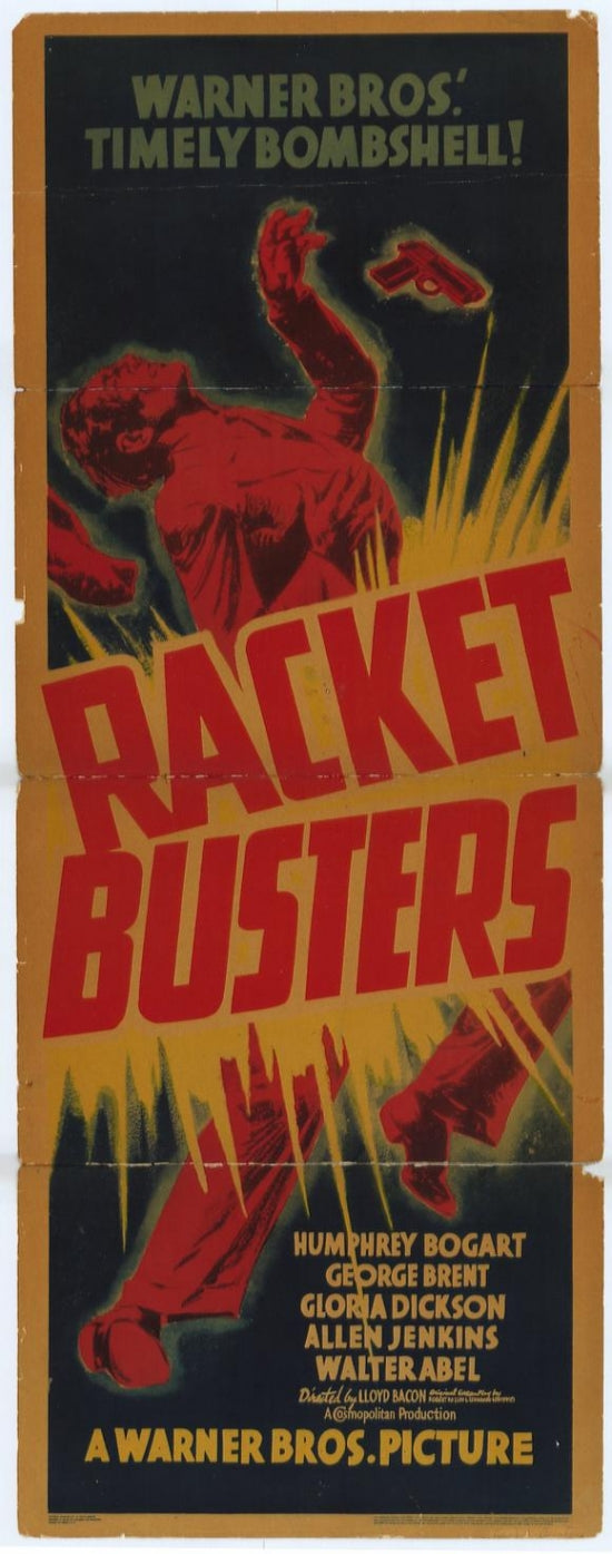Racket Busters Movie Poster Print featuring vibrant artwork.