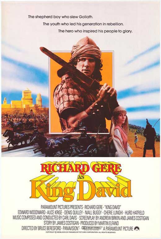 King David Movie Poster Print showcasing epic cinematic artwork.