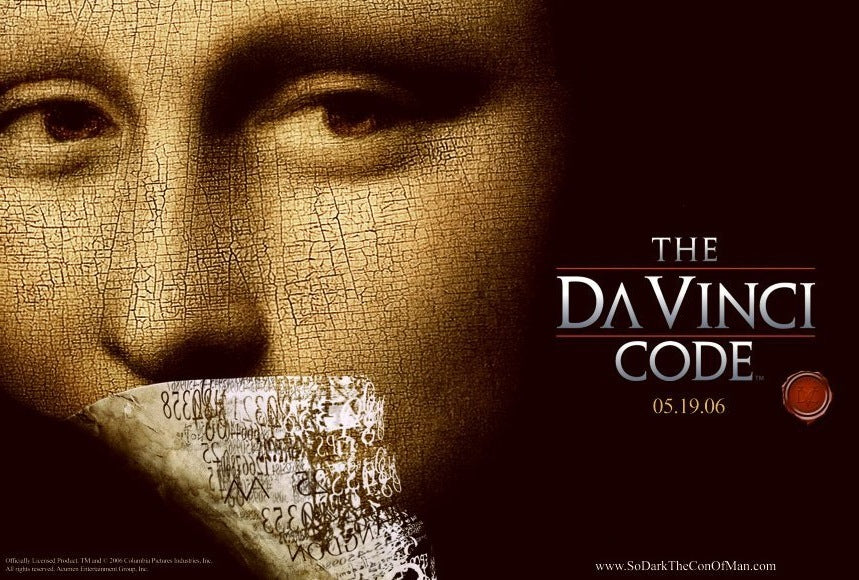 The Da Vinci Code Movie Poster Print featuring cinematic imagery.
