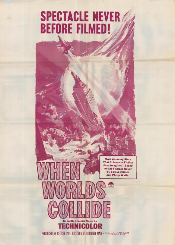 When Worlds Collide Movie Poster Print featuring classic cinema artwork.