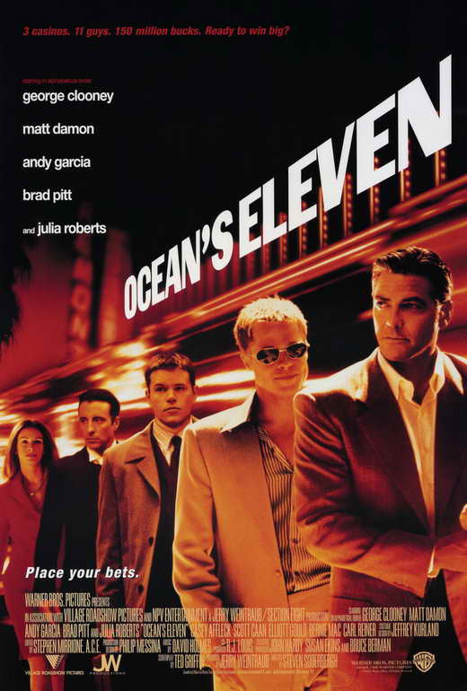 Ocean's Eleven Movie Poster Print - 27x40 | Posterazzi