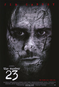 The Number 23 Movie Poster Print showcasing psychological thriller themes.