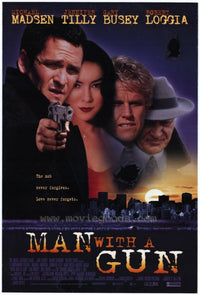 Man with a Gun Movie Poster Print showcasing dramatic cinema art.