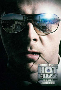 Hot Fuzz Movie Poster Print showcasing iconic action comedy artwork.
