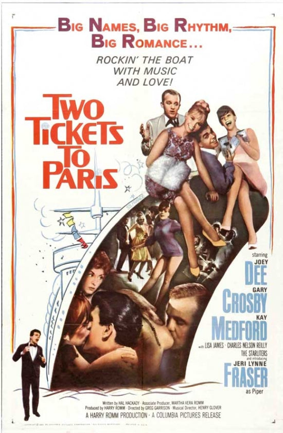 Two Tickets to Paris Movie Poster Print - vibrant artwork